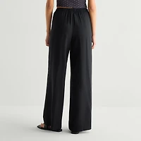 Arizona Womens Juniors Straight Low Rise Drawstring Pant
