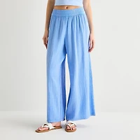 Arizona Womens Juniors Wide Leg Pull-On Pant