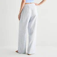 Arizona Womens Juniors Straight Low Rise Drawstring Pant