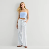 Arizona Womens Juniors Straight Low Rise Drawstring Pant