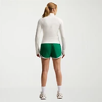 Nike Womens 3" Mid Rise Moisture Wicking Drawstring Waist Quick Dry Running Short