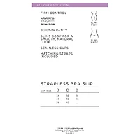 Ambrielle Wonderful Edge® Strapless Convertible Shapewear Slip