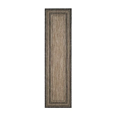 Safavieh Courtyard Collection Wanda Stripe Indoor/Outdoor Runner Rug