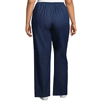 Alfred Dunner Classics Womens Plus Straight Pull-On Pants