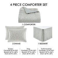 Five Queens Court Nouveau 4-pc. Geometric Comforter Set