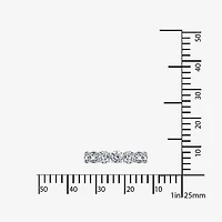 Diamonart® Cubic Zirconia Sterling Silver Eternity Band Ring