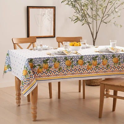 Elrene Home Fashions Capri Lemon Tablecloth