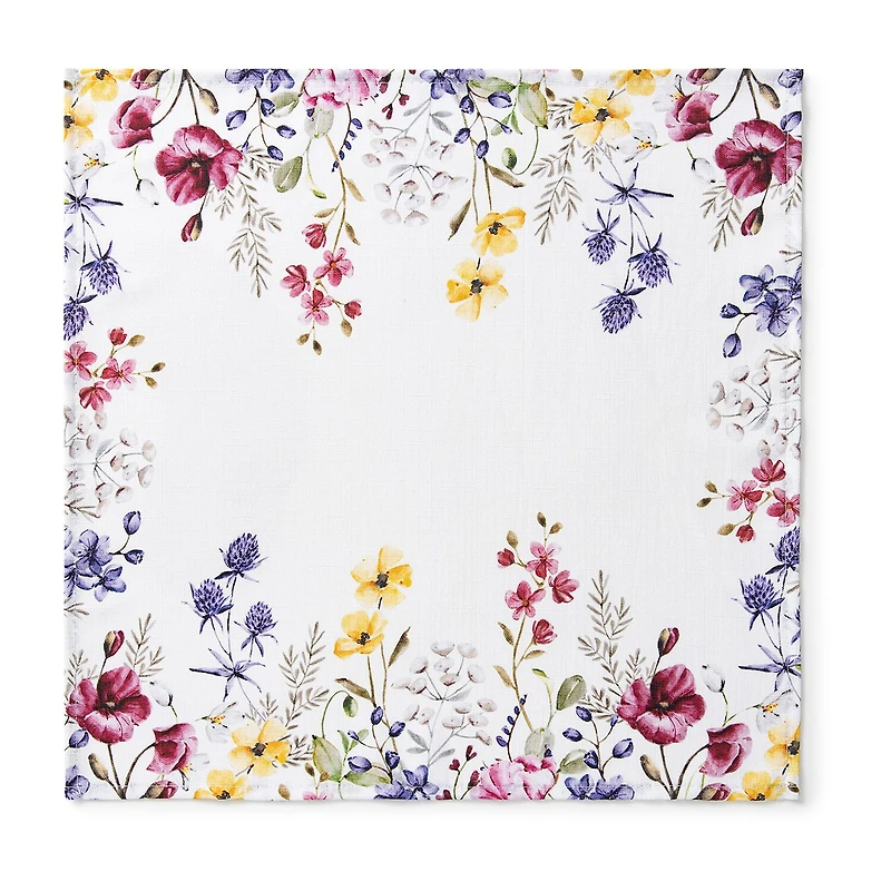 Threadmade Poppy Wildflower 4-pc. Napkins