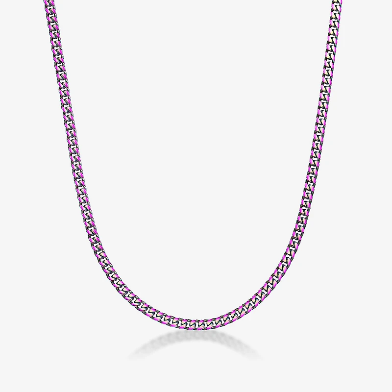 Mens Stainless Steel Curb Chain Necklace