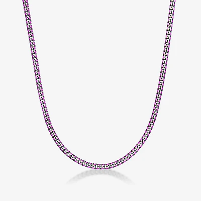 Mens Stainless Steel Curb Chain Necklace