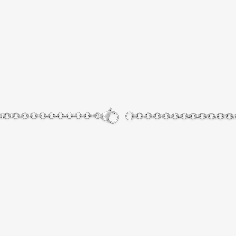 Mens Stainless Steel 18" 2mm Rolo Chain
