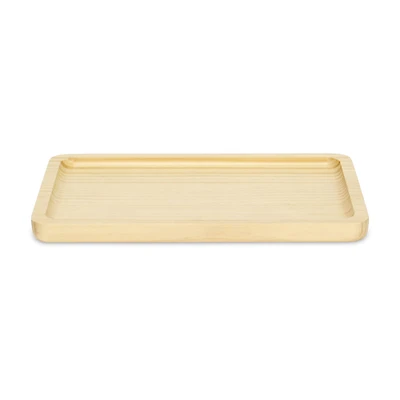 Cheungs Rectangular Natural Wood Glossy Decorative Tray