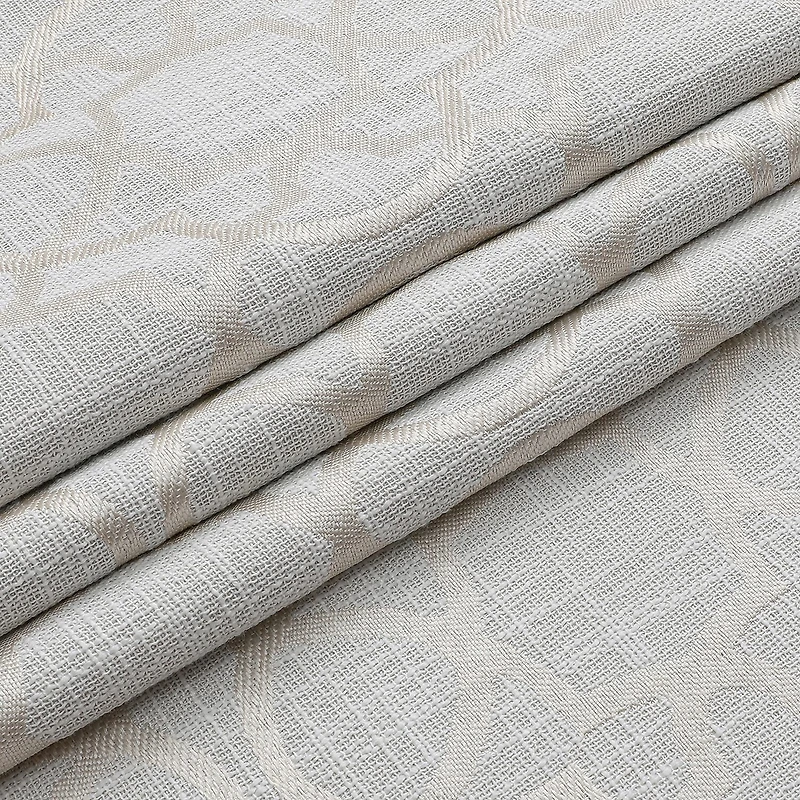 Max Blackout Campbell Geo Jacquard Grommet Top Energy Saving 100% Single Curtain Panel