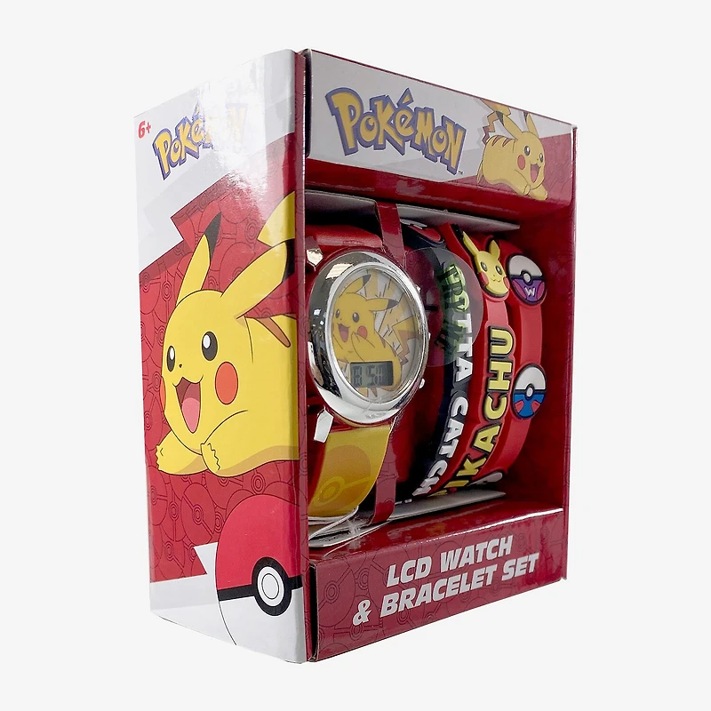 Pokemon Boys Multicolor Strap Watch Pok40074jc