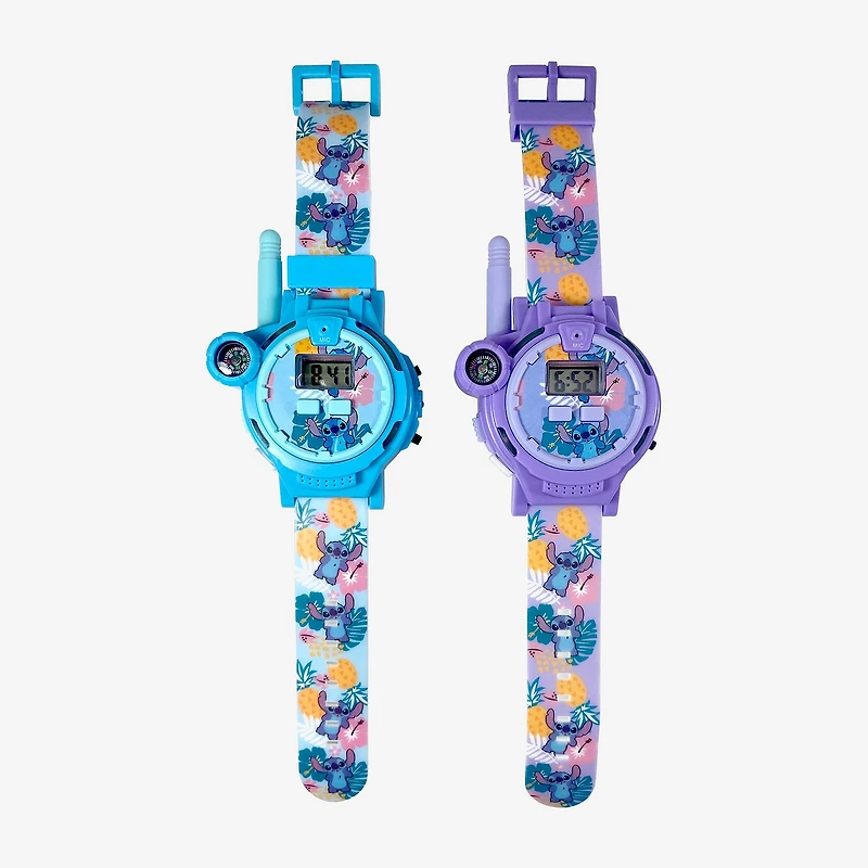 Disney Collection Lilo & Stitch Girls Multicolor Strap Watch Las40045jc