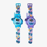 Disney Collection Lilo & Stitch Girls Multicolor Strap Watch Las40045jc