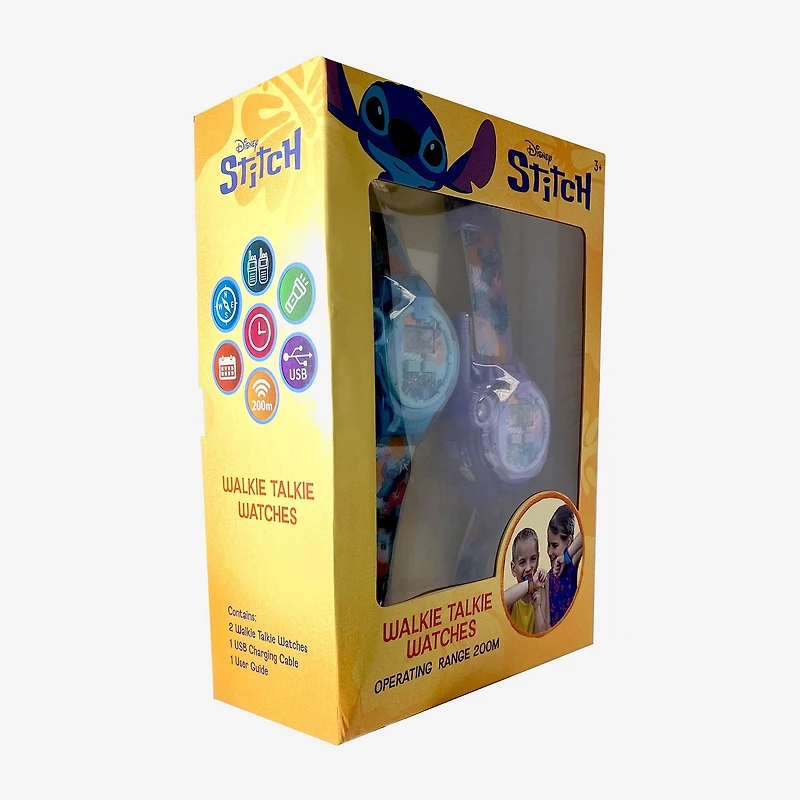 Disney Collection Lilo & Stitch Girls Multicolor Strap Watch Las40045jc