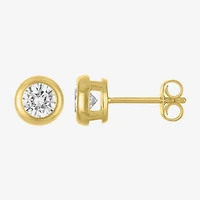 Diamond Addiction (H-I, Vs1) 1 CT. T.W. Lab Grown White Diamond 10K Gold 7mm Round Stud Earrings