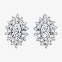 (G, Si1-Si2) 1 CT. T.W. Lab Grown White Diamond 10K Gold 12.4mm Marquise Stud Earrings
