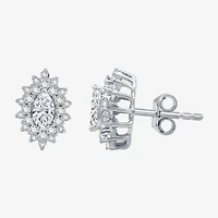 (G, Si1-Si2) 1 CT. T.W. Lab Grown White Diamond 10K Gold 12.4mm Marquise Stud Earrings