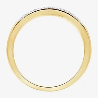(H-I / I1) Womens 1/2 CT. T.W. Lab Grown White Diamond 14K Gold Over Silver Side Stone Bridal Set