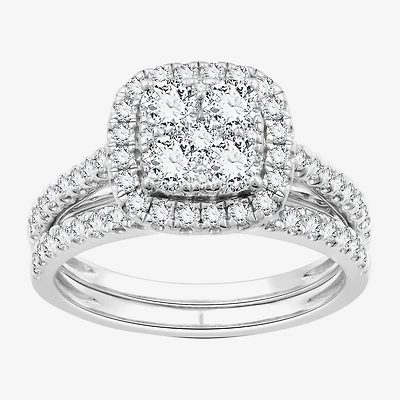 I Said Yes (H-I/I1) Womens 1 1/4 CT. T.W. Lab Grown White Diamond Sterling Silver Wedding Engagement Ring