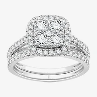 I Said Yes (H-I/I1) Womens 1 1/4 CT. T.W. Lab Grown White Diamond Sterling Silver Wedding Engagement Ring
