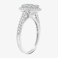I Said Yes (H-I/I1) Womens 1 1/4 CT. T.W. Lab Grown White Diamond Sterling Silver Wedding Engagement Ring