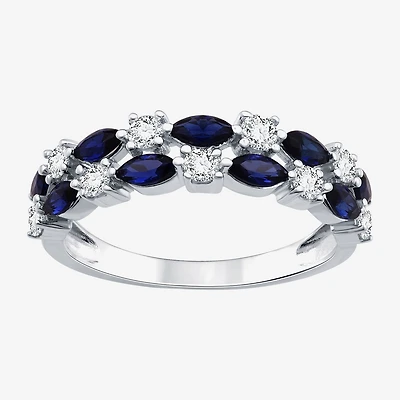 I Said Yes (H-I/I1) Womens 3/8 CT. T.W. Lab Grown White Diamond Sterling Silver Wedding Band