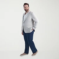 Haggar Mens Big and Tall Windowpane Classic Fit Sport Coat