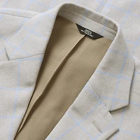 Haggar Mens Big and Tall Windowpane Classic Fit Sport Coat