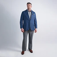 Haggar JMH Mens Big and Tall Geometric Stretch Fabric Classic Fit Sport Coat
