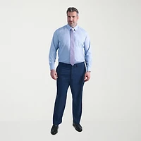 Haggar Smart Wash Big and Tall Mens Classic Fit Easy Care Long Sleeve Dress Shirt