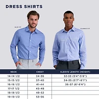 Haggar Smart Wash Big and Tall Mens Classic Fit Easy Care Long Sleeve Dress Shirt
