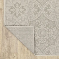 Covington Home Pamplona Floral Trellis 22" X 87" Indoor Outdoor Rectangular Runner