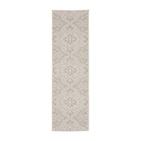 Covington Home Pamplona Floral Trellis 22" X 87" Indoor Outdoor Rectangular Runner