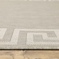 Covington Home Pamplona Greek Key Border 22" X 87" Indoor Outdoor Rectangular Runner