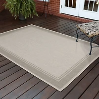 Covington Home Pamplona Casual Border 39" X 60" Indoor Outdoor Rectangular Accent Rug