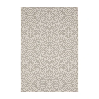 Covington Home Pamplona Damask Flatweave 39" X 60" Indoor Outdoor Rectangular Accent Rug