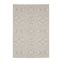 Covington Home Pamplona Damask Flatweave 39" X 60" Indoor Outdoor Rectangular Accent Rug