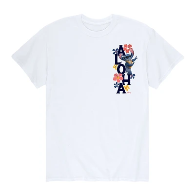 Mens Short Sleeve Stitch Graphic T-Shirt