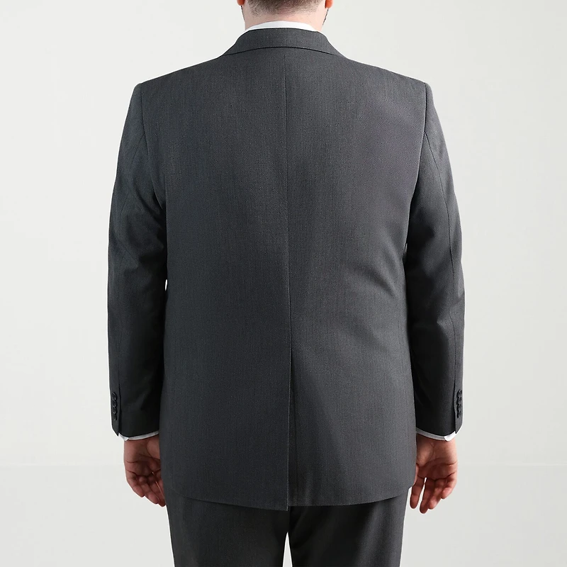 Haggar JMH Mens Regular Fit Diamond Big and Tall Suit Jacket