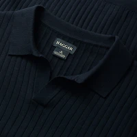 Haggar Johnny Collar Big and Tall Mens Short Sleeve Polo Sweater