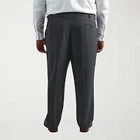 Haggar JMH Mens Classic Fit Big and Tall Dress Flat Front Pant