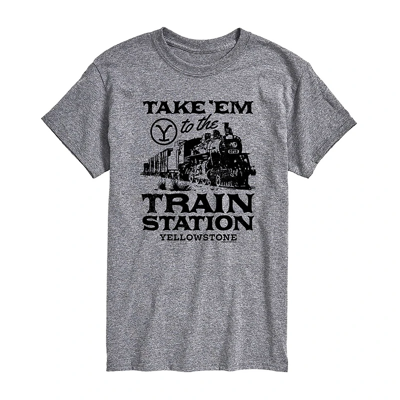 Mens Crew Neck Short Sleeve Regular Fit Big and Tall Graphic T-Shirt