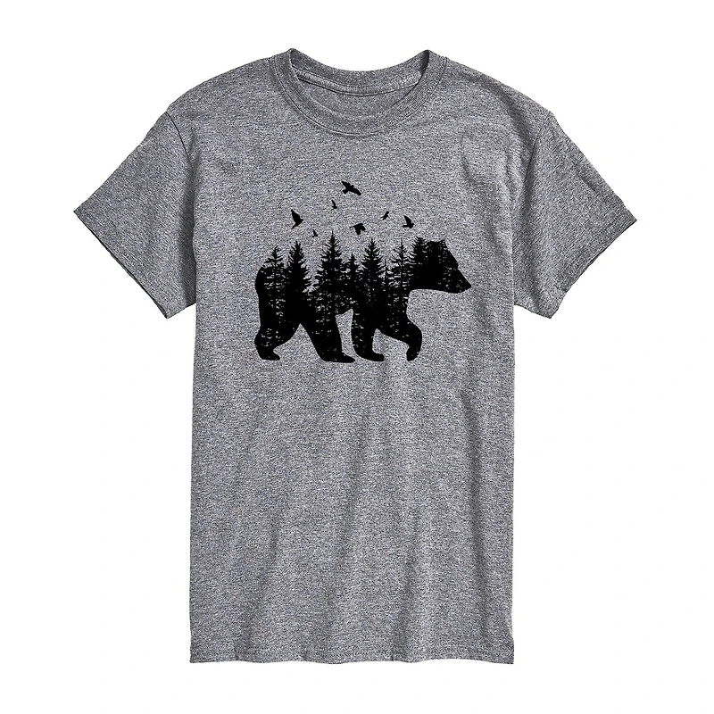 Mens Crew Neck Short Sleeve Regular Fit Big and Tall Graphic T-Shirt