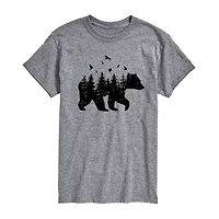 Mens Crew Neck Short Sleeve Regular Fit Big and Tall Graphic T-Shirt
