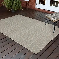 Covington Home Pamplona Tribal Lines Indoor Outdoor Rectangular Area Rug