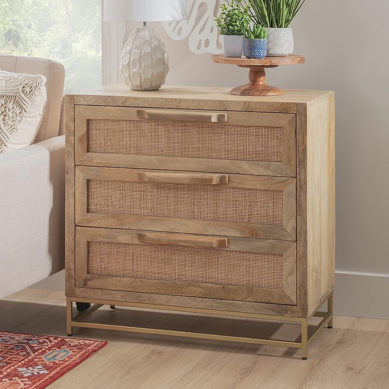 Linon Videra Bedroom Collection 3-Drawer Chest