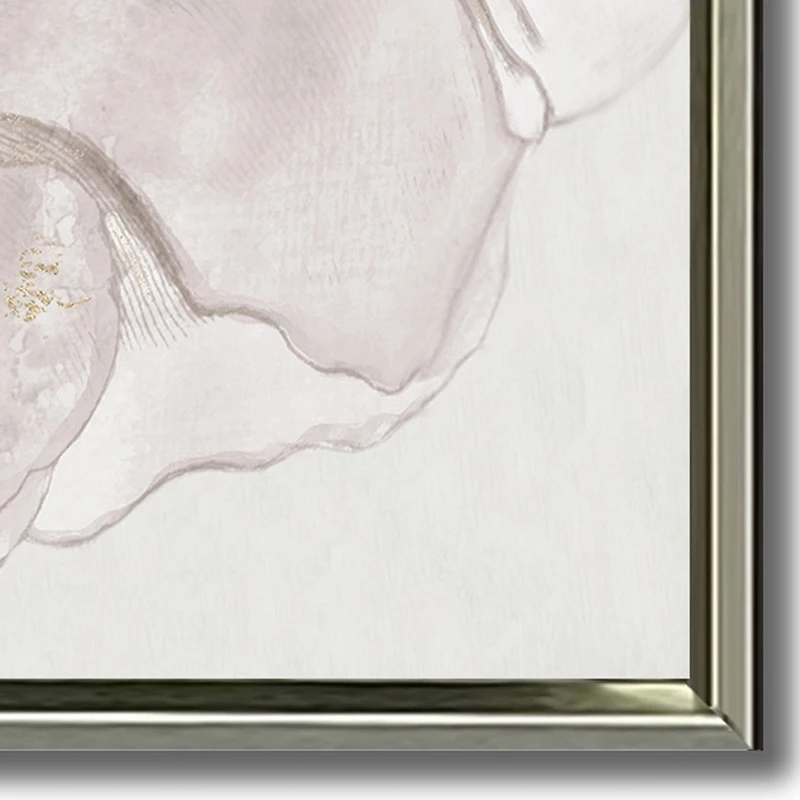 Streamline Art Pristine Petals I Framed Canvas Art